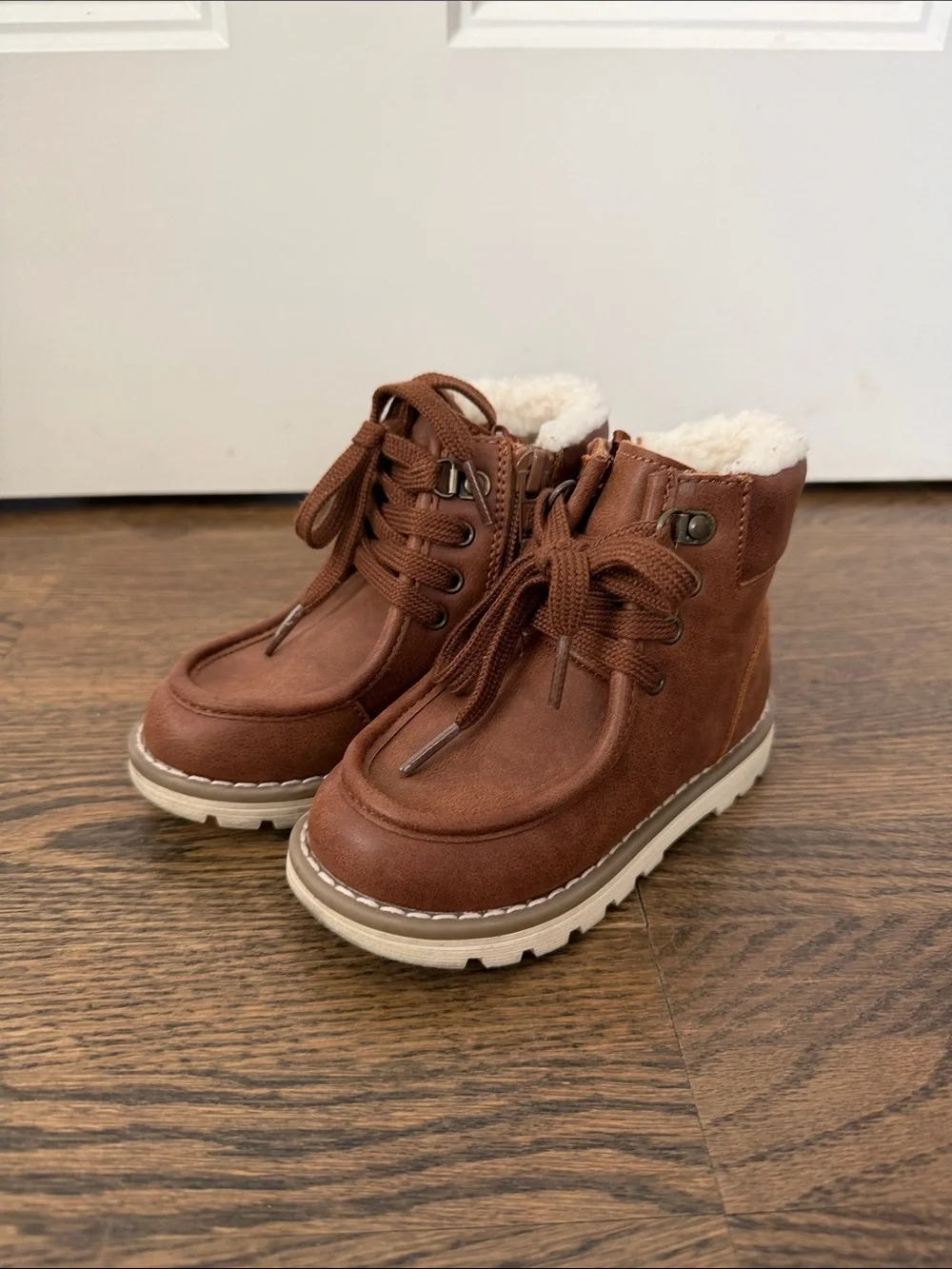 Old Navy Toddler size 7 Brown Faux-Fur Lined Winter Boots
